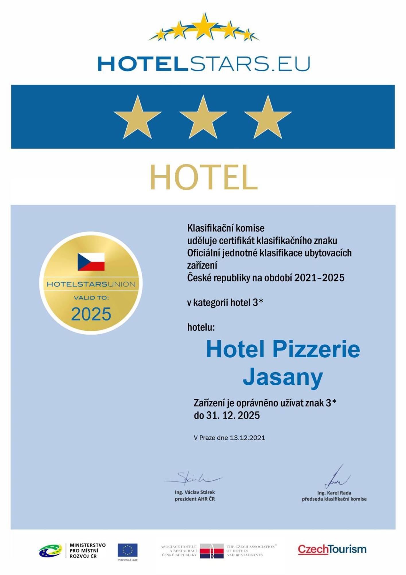 Hotel & Restaurace Pizzerie Jasany Novy Saldorf Exterior photo